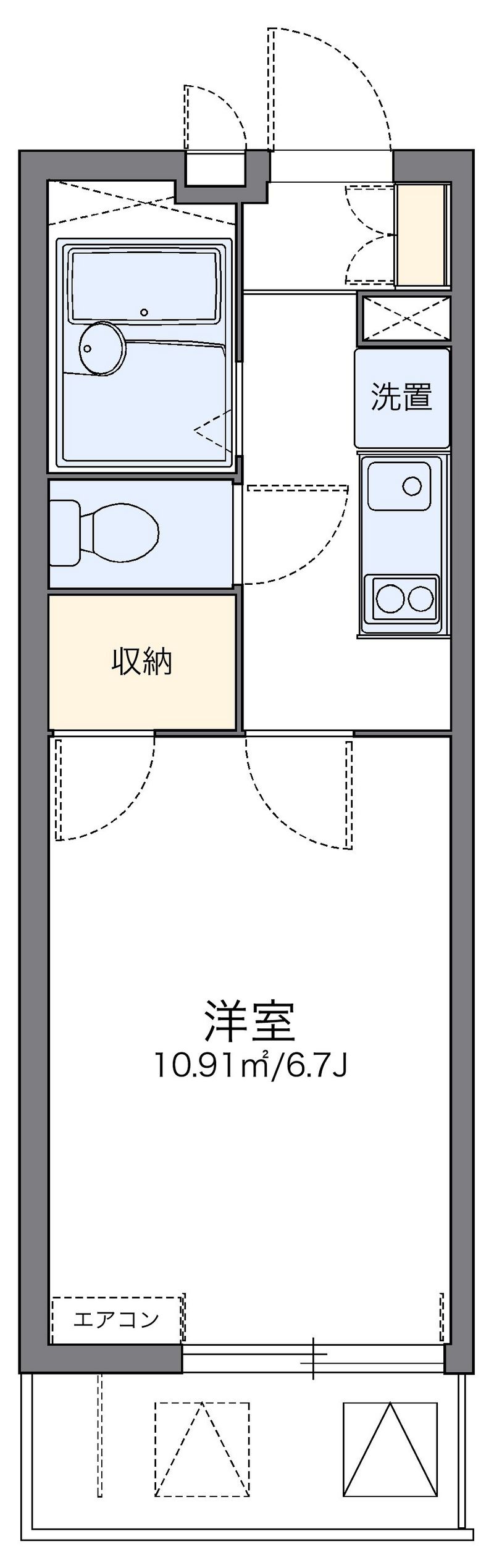レオパレスボンエルフ豊橋 間取図