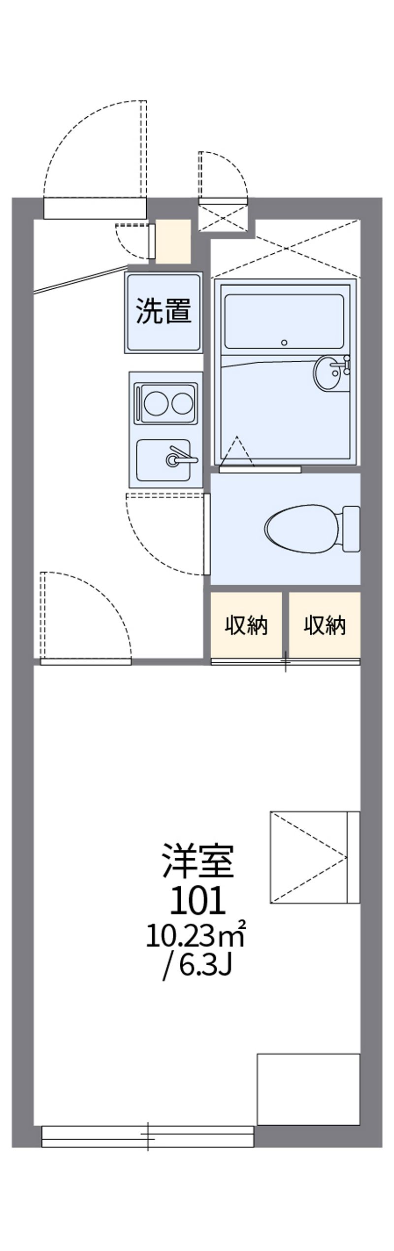 レオパレスセノーテ 間取図