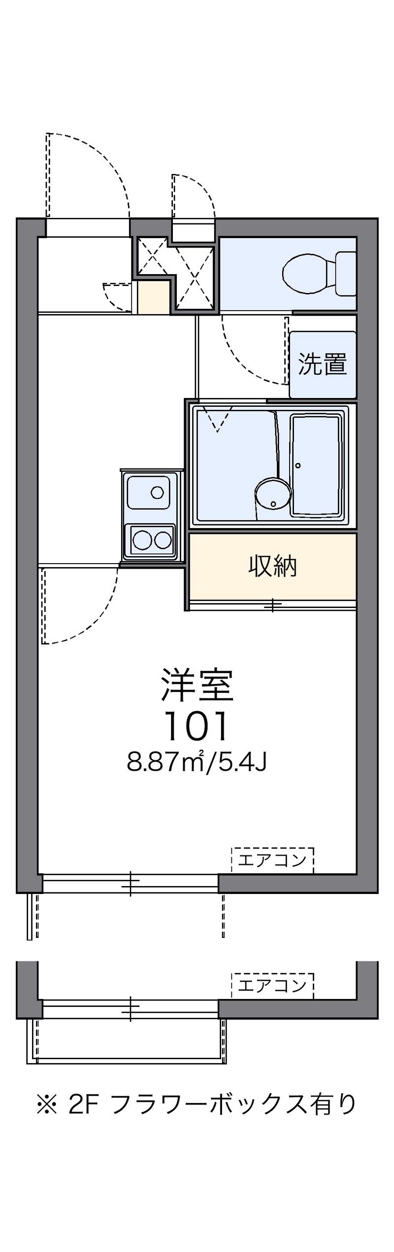 レオパレスウィンゴ 間取図