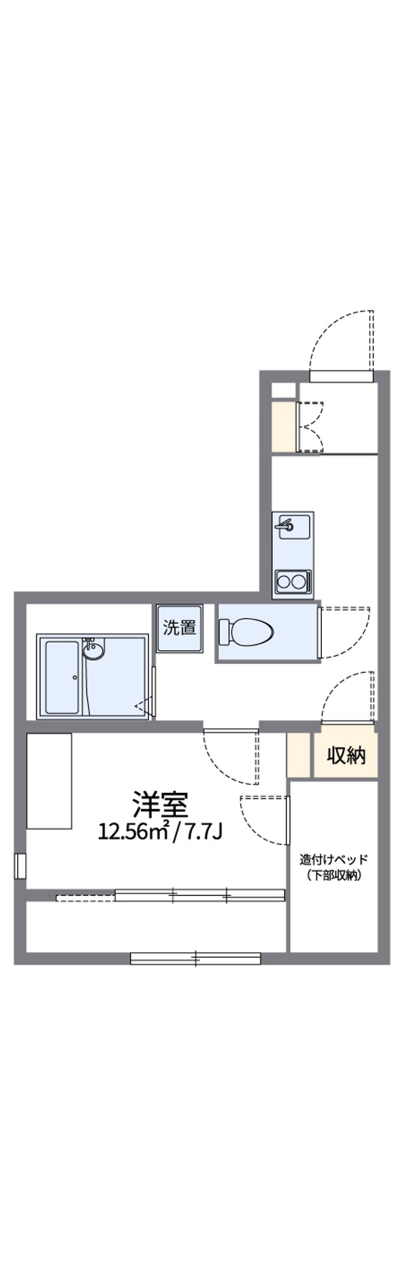 レオパレスてぃーだ 間取図