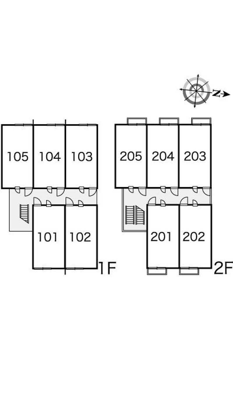 レオパレス安東 間取配置図