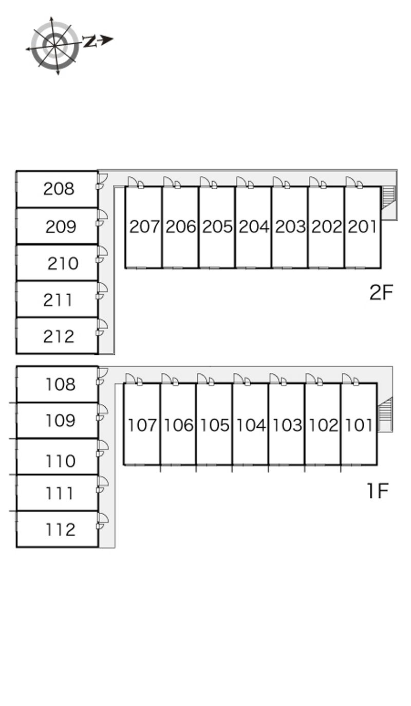レオパレスメゾン桔梗Ⅱ 間取配置図