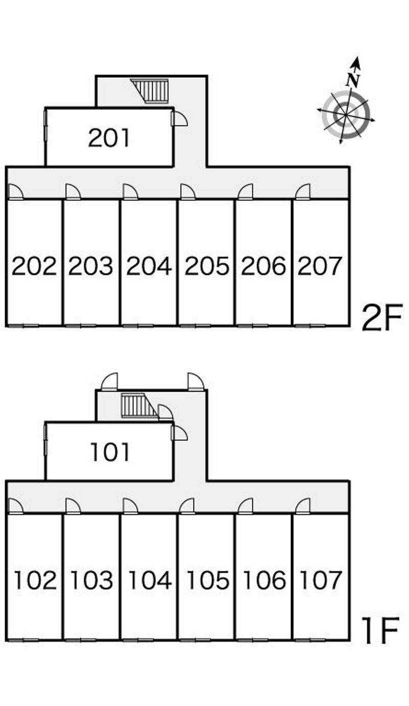 レオパレス９２１ 間取配置図