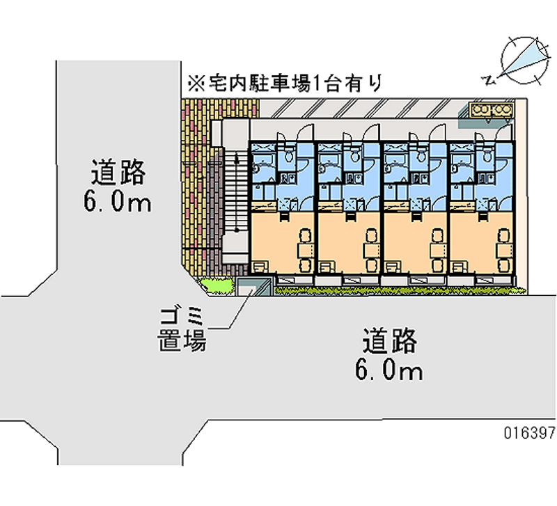 レオパレスセゾン杜 月極駐車場