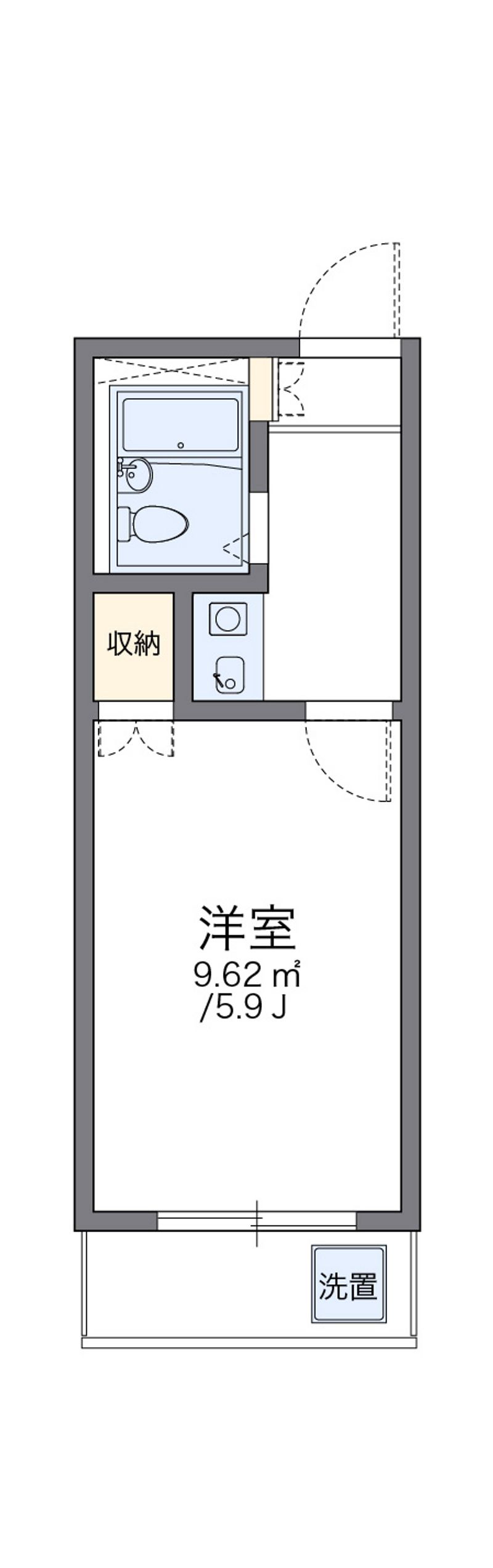 レオパレス東海通第２ 間取図