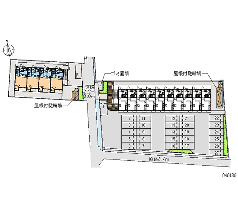 46136 bãi đậu xe hàng tháng