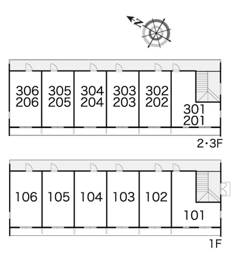 レオパレス高津 間取配置図