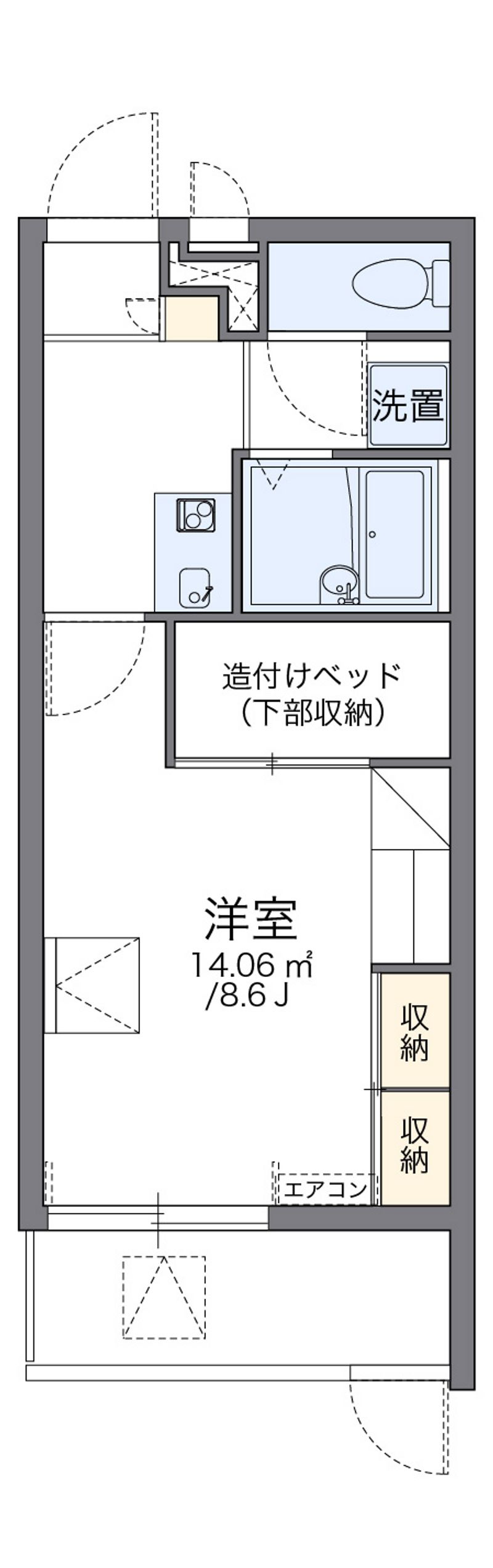 leopalace Horiguchi 户型图