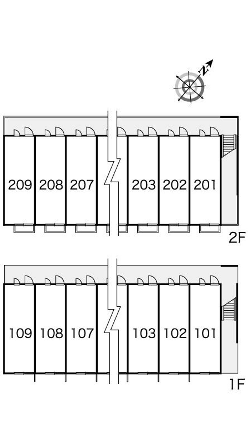 レオパレスさくら 間取配置図