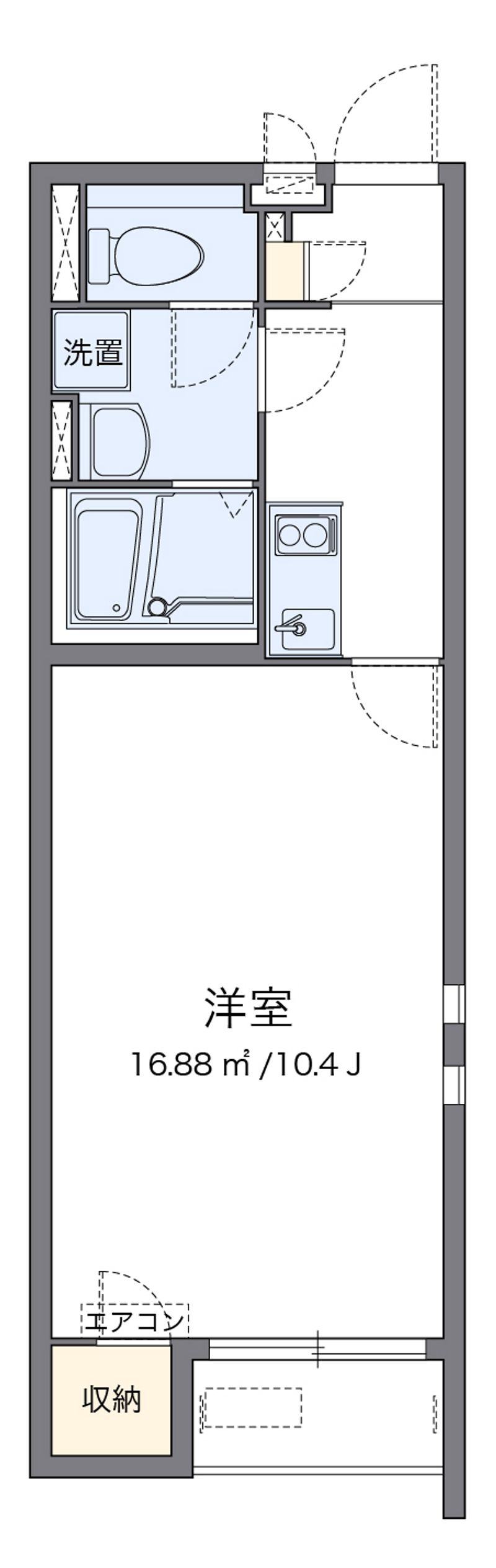 クレイノ西三次Ⅱ 間取図