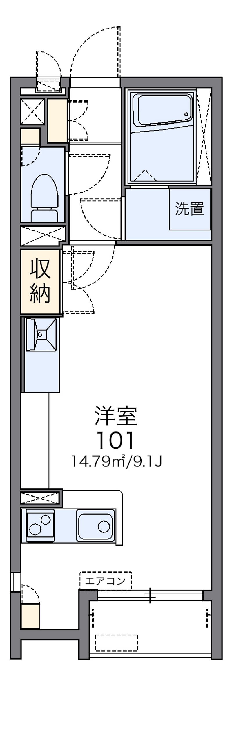 レオネクストアレグリーアⅡ 間取図