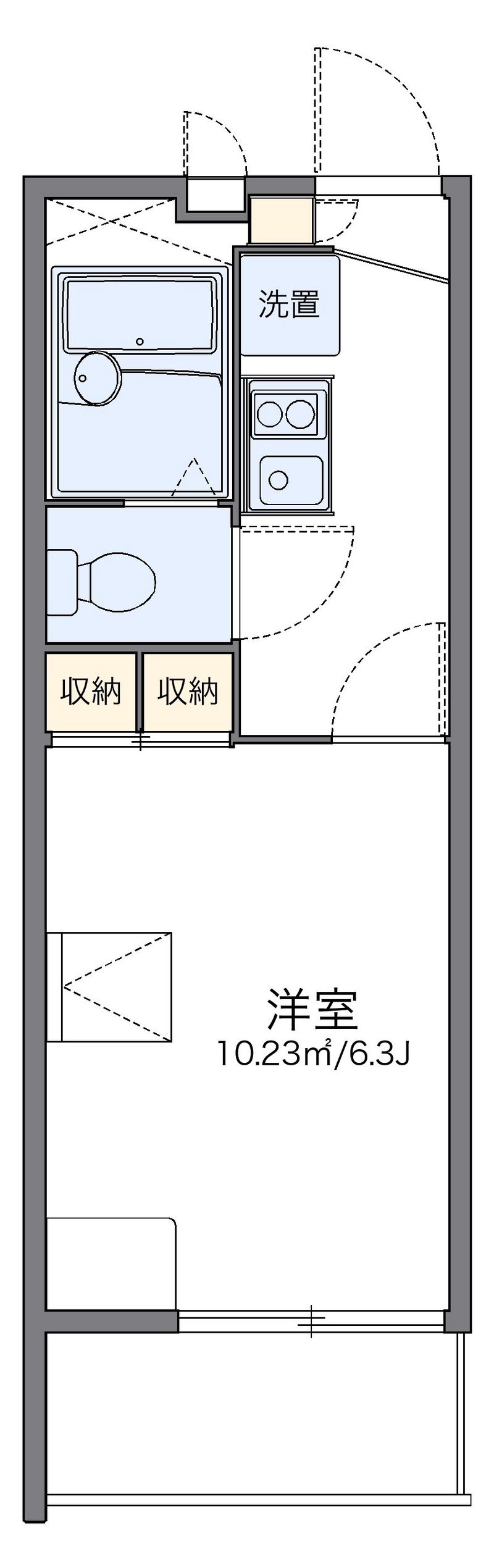 レオパレス南の風 間取図