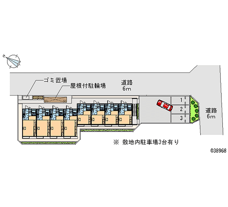 レオパレスラボール　Ⅰ 月極駐車場