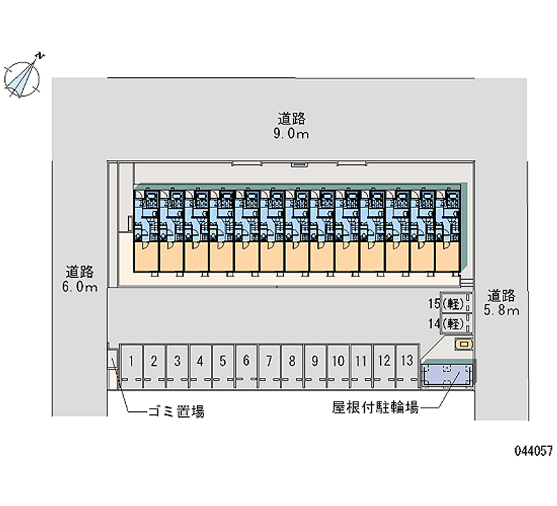 レオネクスト江崎 区画図