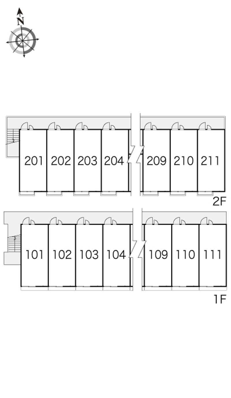 レオパレスグランドゥール 間取配置図