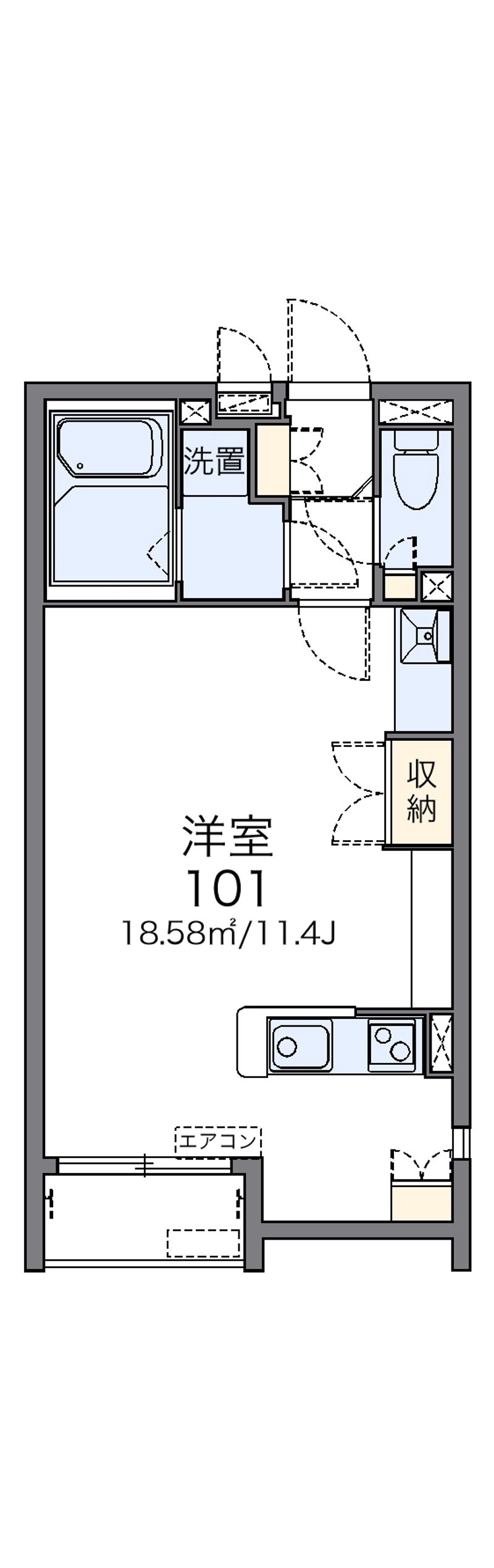 レオネクスト北斗Ⅲ 間取り