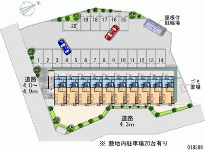 レオパレスやまろ 月極駐車場