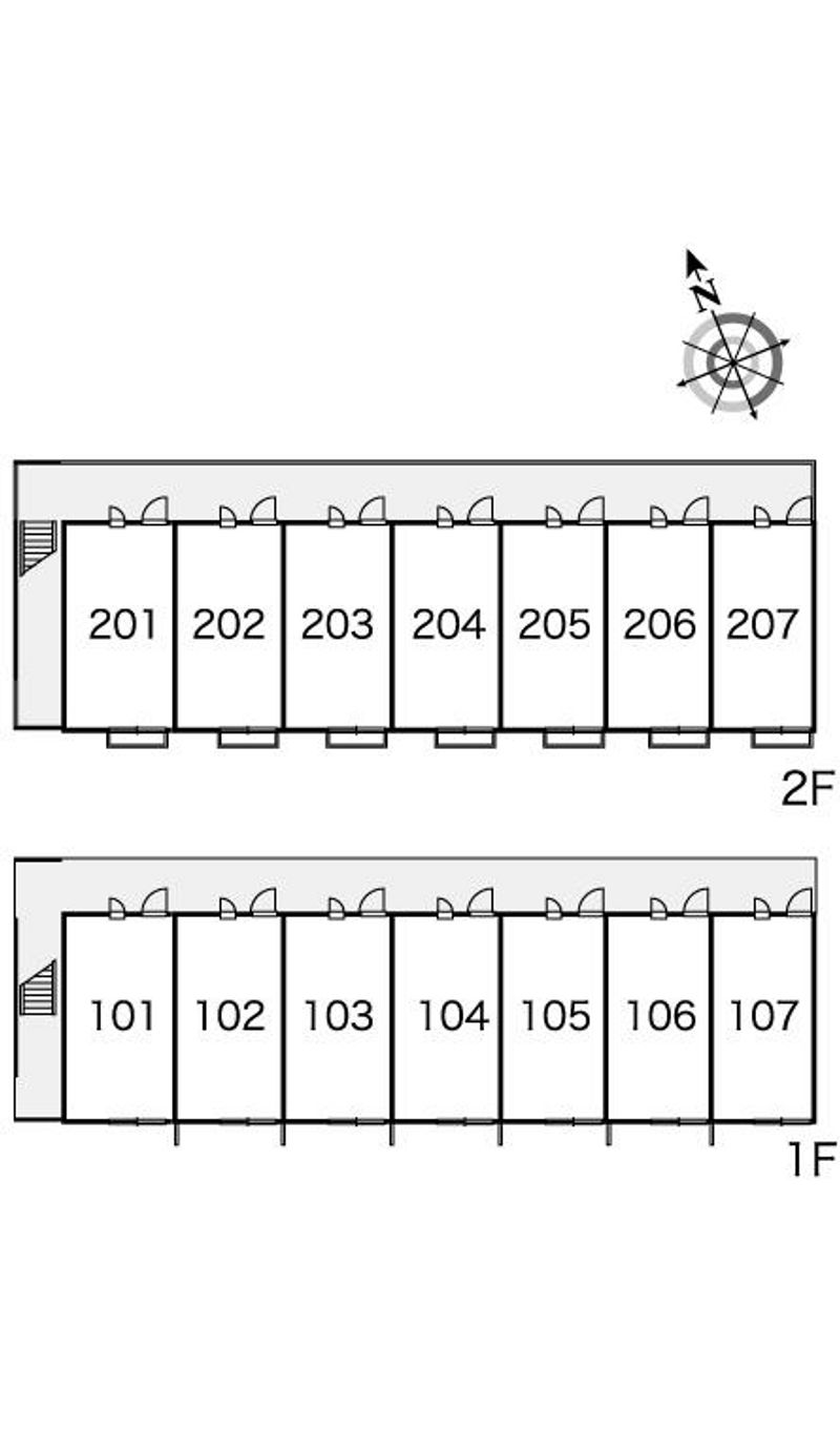 レオパレス上戸祭 間取配置図