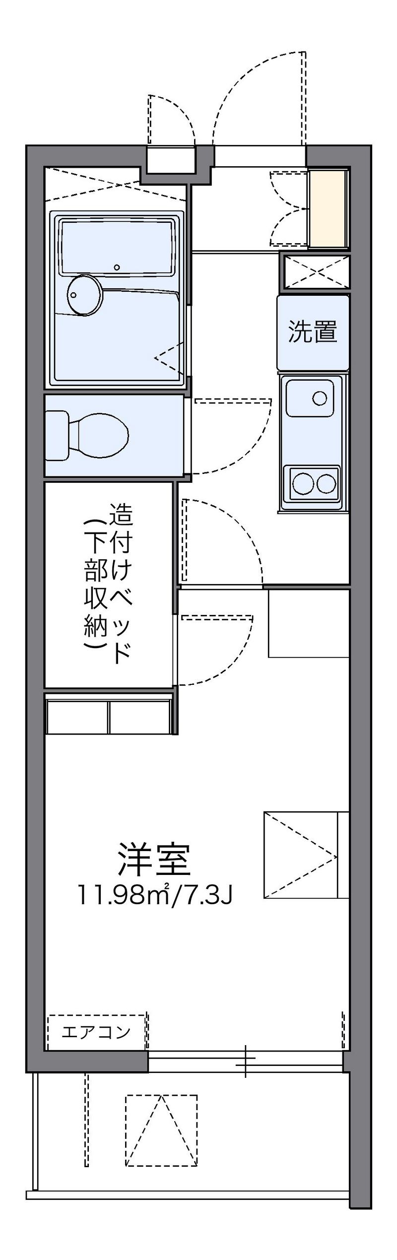 レオパレスエスポワールＫ＆Ｙ 間取図