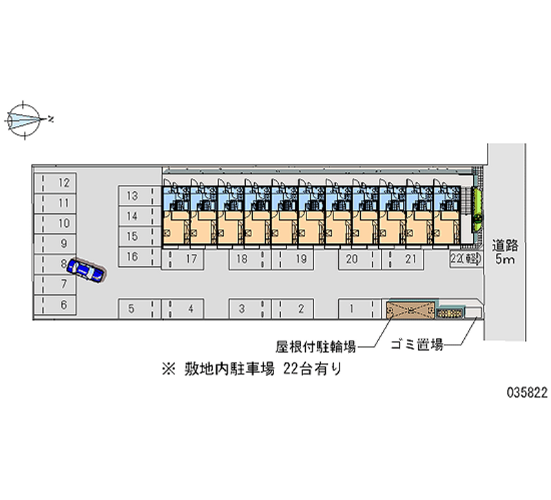 レオパレスリバークロス 月極駐車場