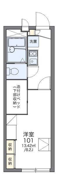 レオパレステンジンⅡ 間取り図