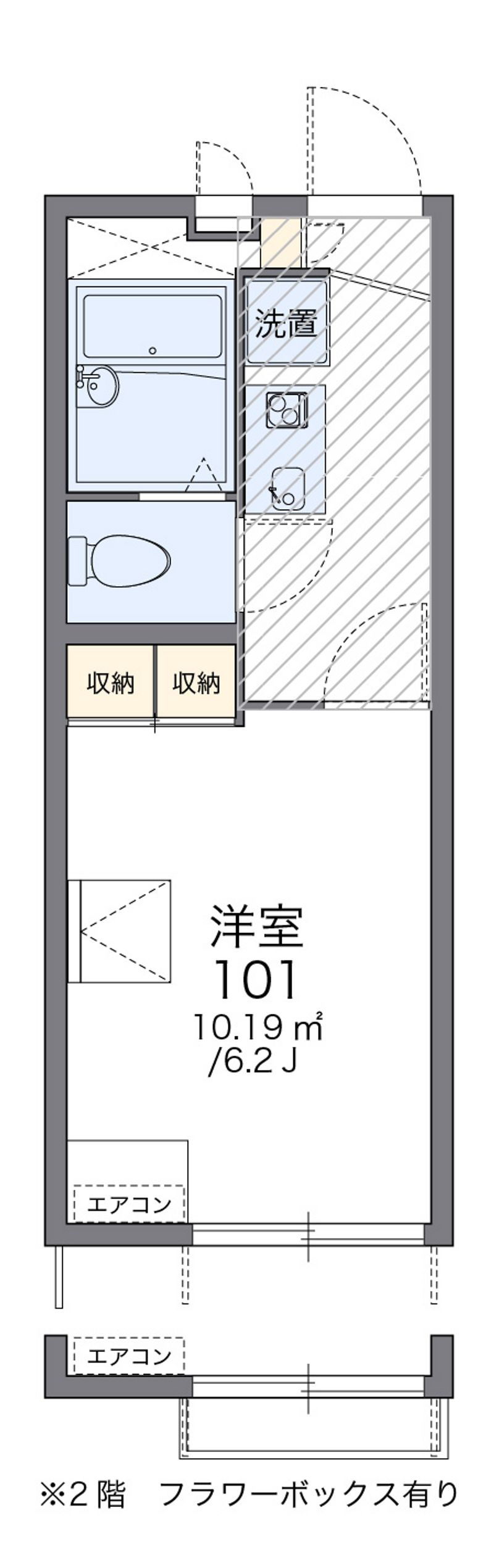 レオパレスＷＩＮＤＳⅢ 間取図