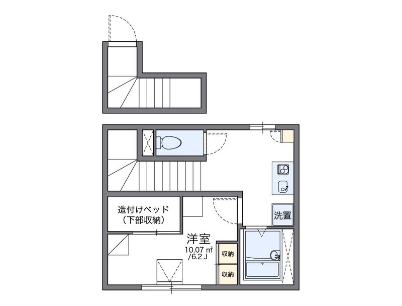 レオパレスいろはⅡ 間取図
