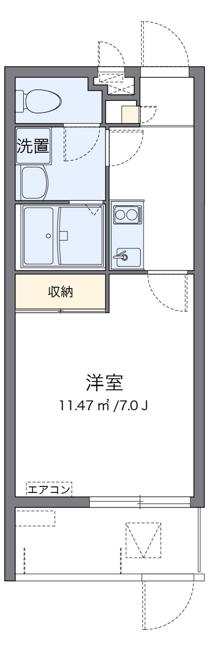 クレイノコーラルアイルⅢ 間取り