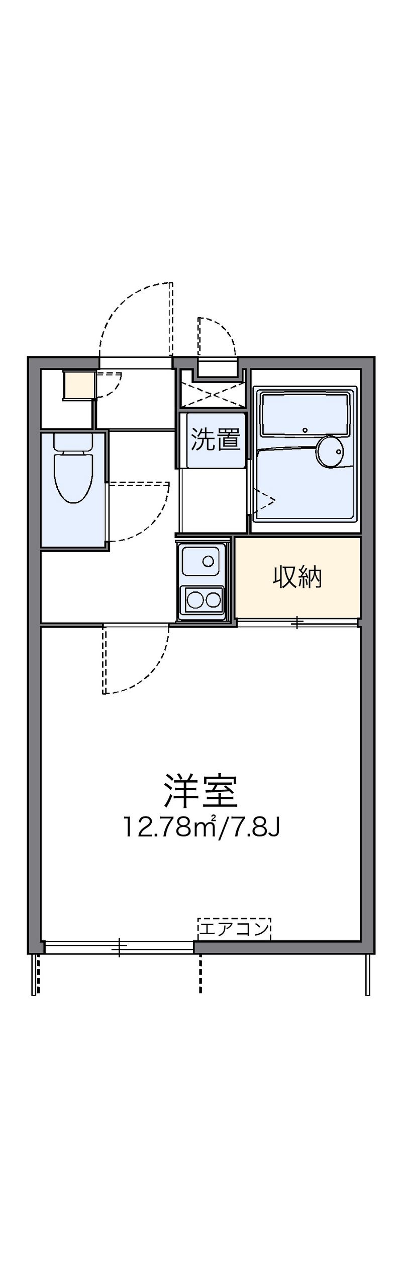 レオパレス丹後 間取図