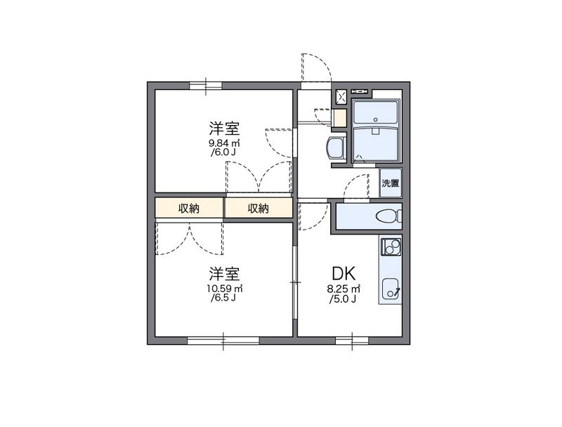 レオパレスＯＺ−３ 間取図