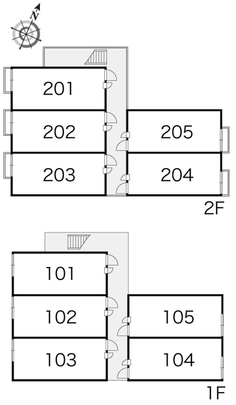 レオパレスリュイソー 間取り配置図