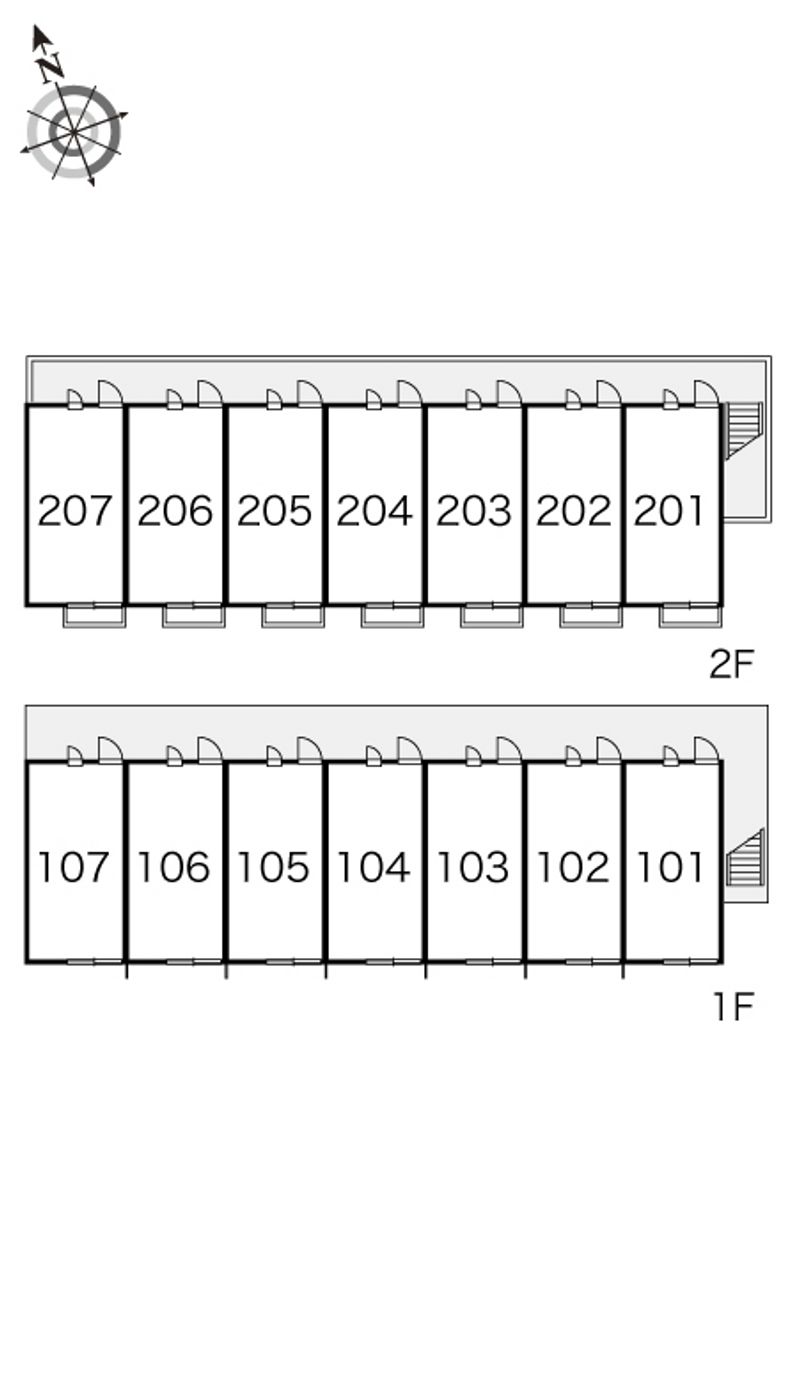 レオパレスＧｒｅｅｎＨｏｕｓｅ 間取配置図