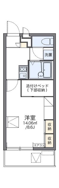 レオパレスアウローラ 間取り図