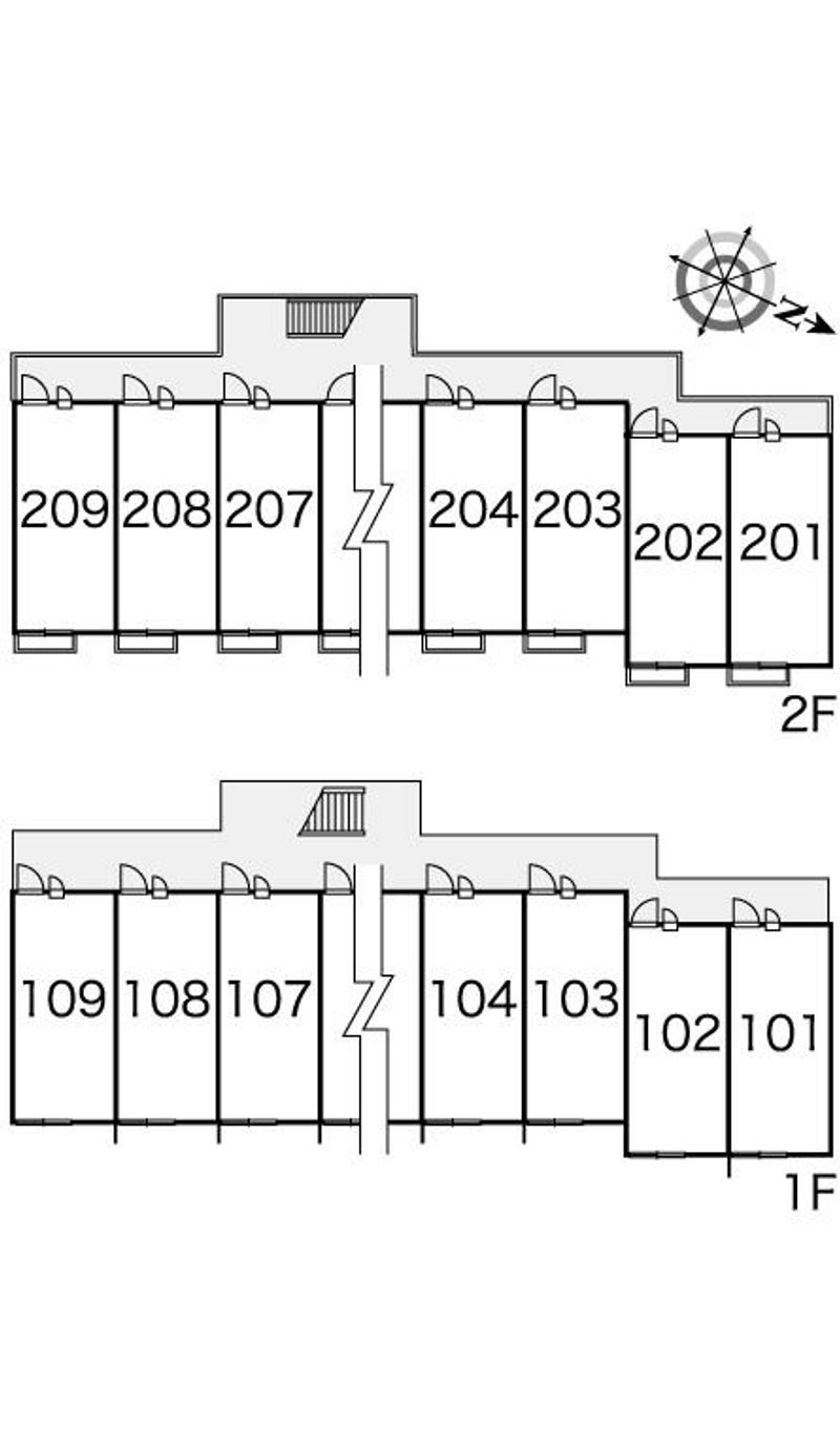 レオパレスウエスタン 間取り配置図