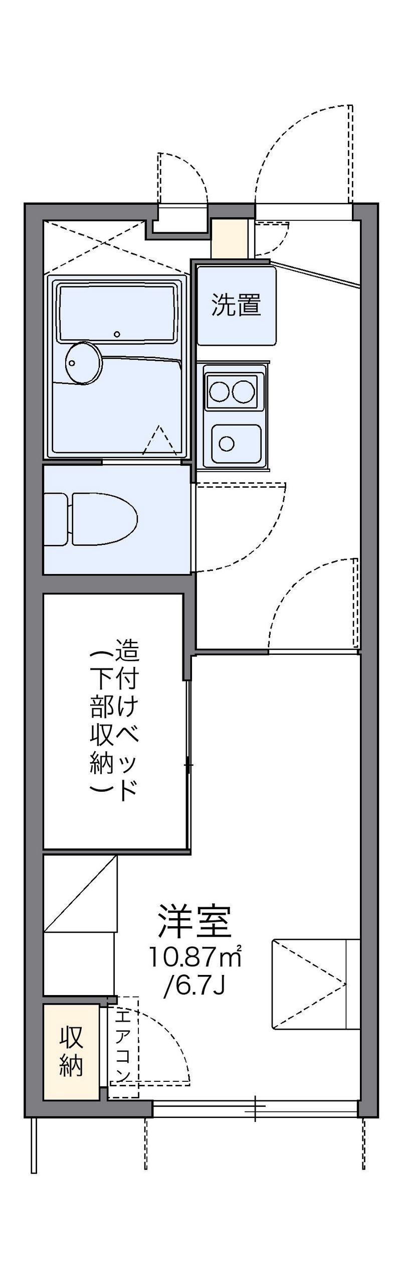 レオパレスサン六甲Ａ 間取図