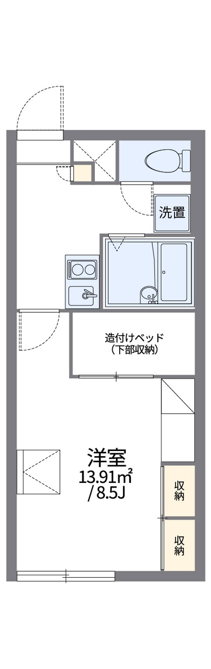 レオパレス澄川駅前 間取図