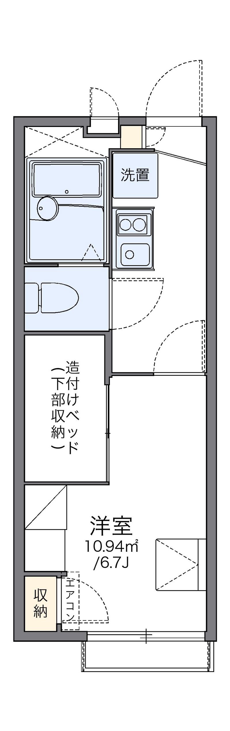 leopalace YOKOMIZO II Floor plan