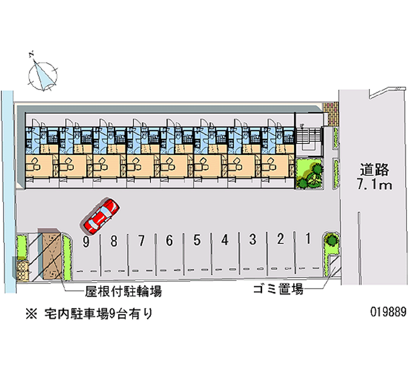 レオパレスフラットヒルズ 共用部分
