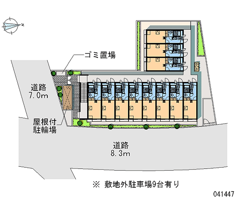 41447 bãi đậu xe hàng tháng