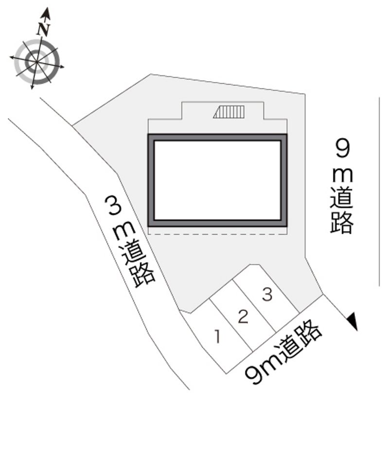 レオパレス笹下 配置図
