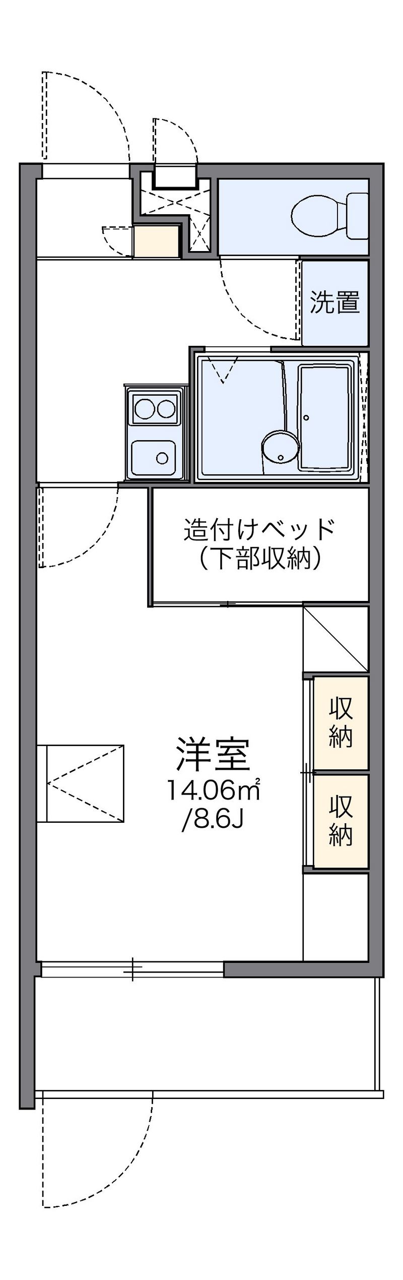レオパレス猪子石 間取図