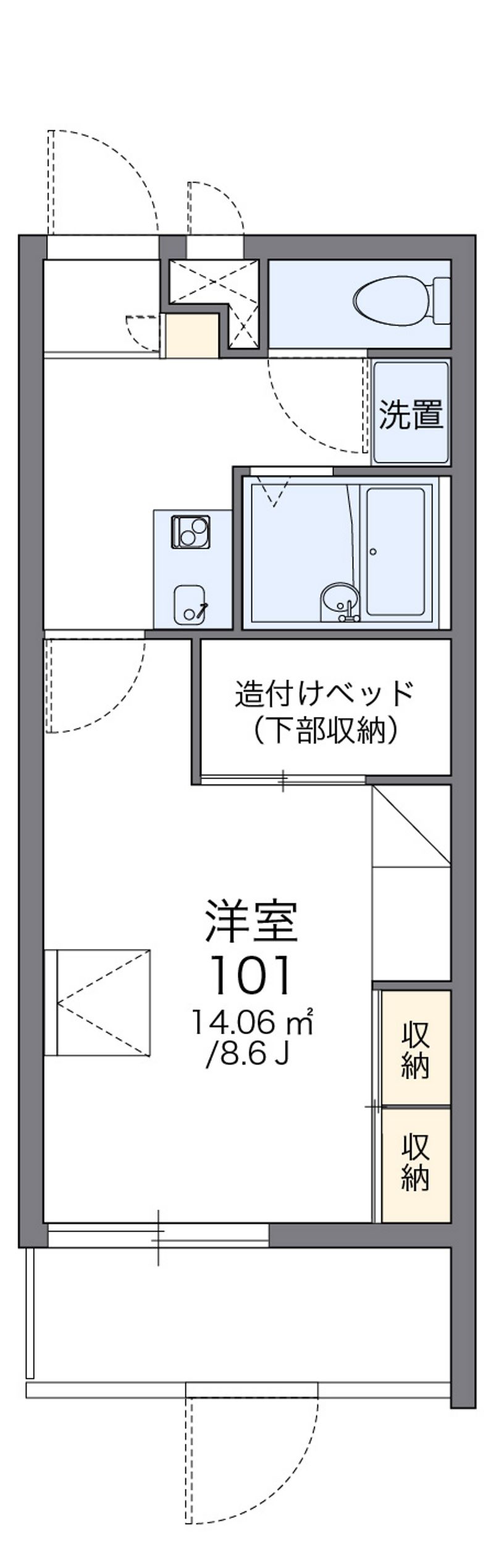 レオパレスウィンⅡ 間取図