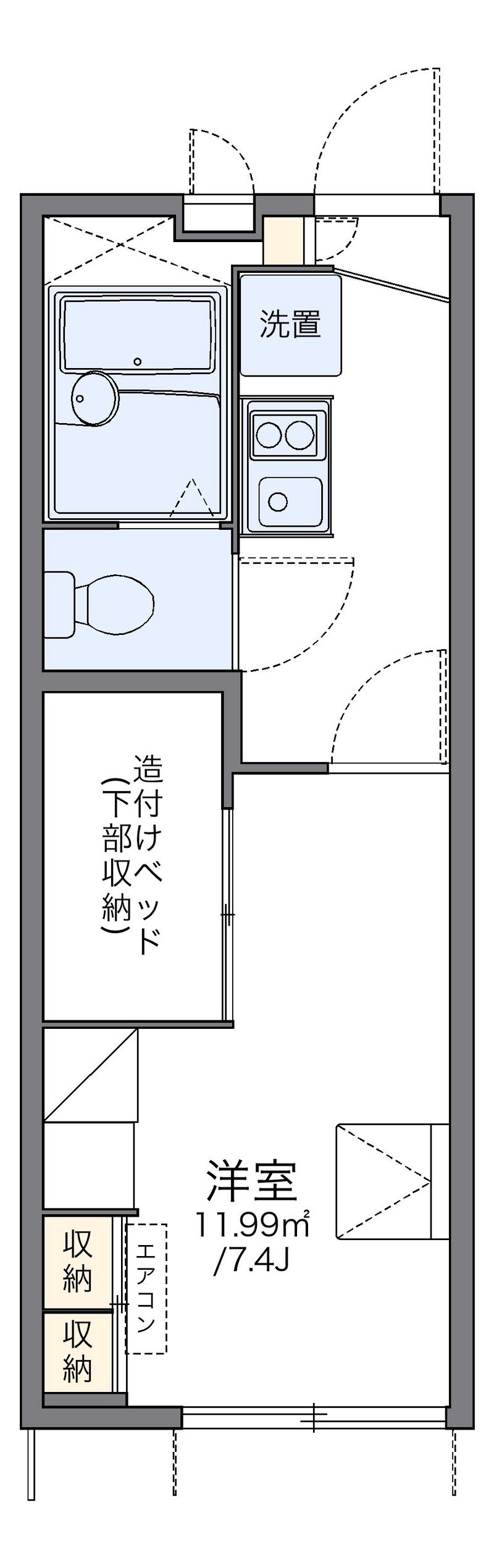 レオパレスＭ＆Ｋｕｚｕｍａｓａ 間取図