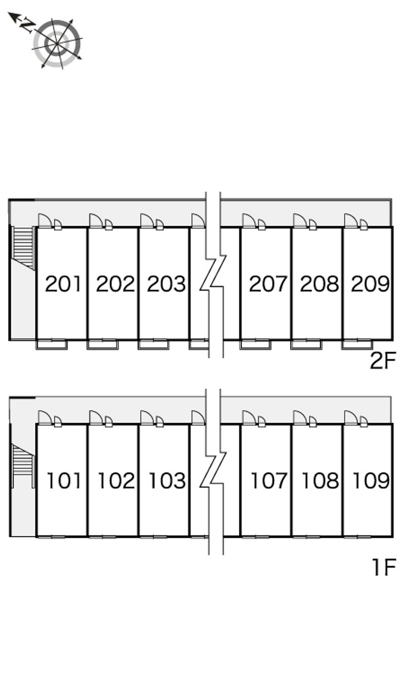 レオパレスエクセラン 間取配置図