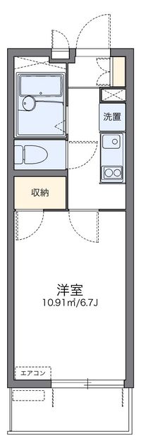 レオパレスコンフォート　Ｌ 間取り図