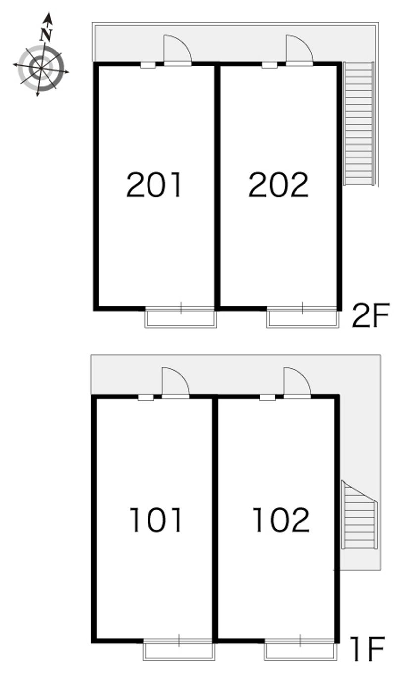 レオパレスサニ−Ⅱ 間取配置図