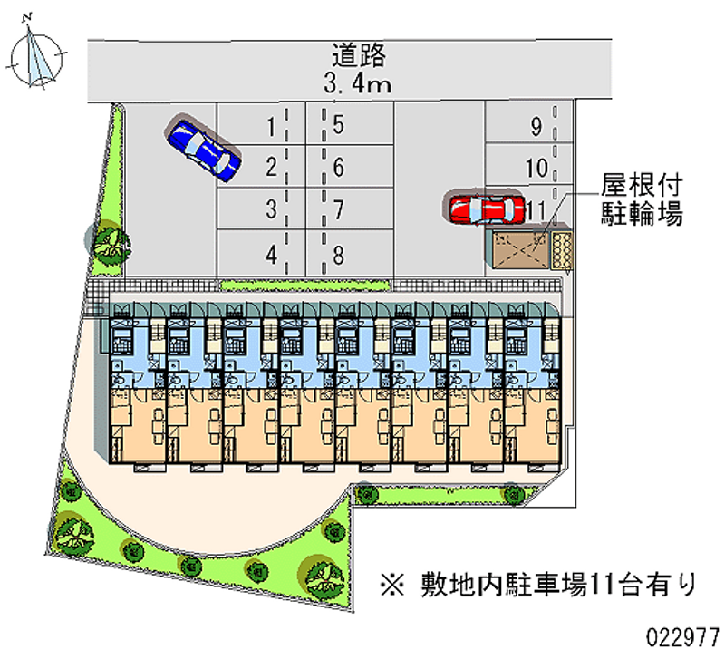 レオパレス青葉 月極駐車場