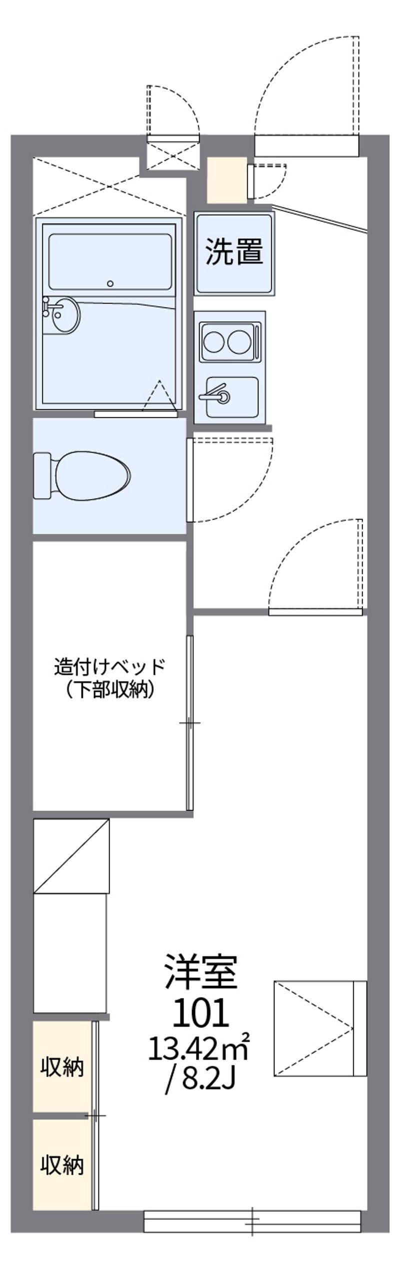 レオパレスＪＵＮＥ 間取図