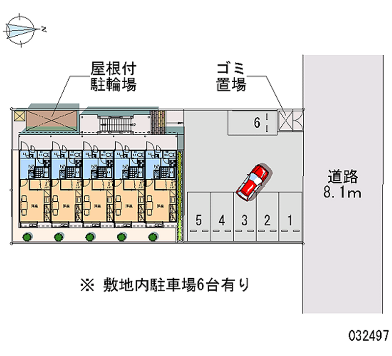 レオパレスフォレット 月極駐車場