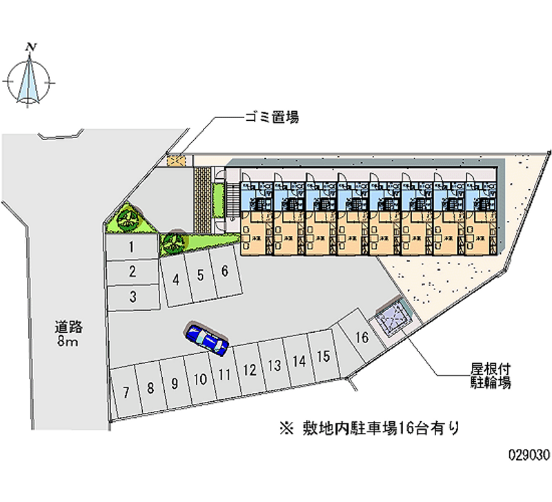 レオパレスプリマベーラ 月極駐車場